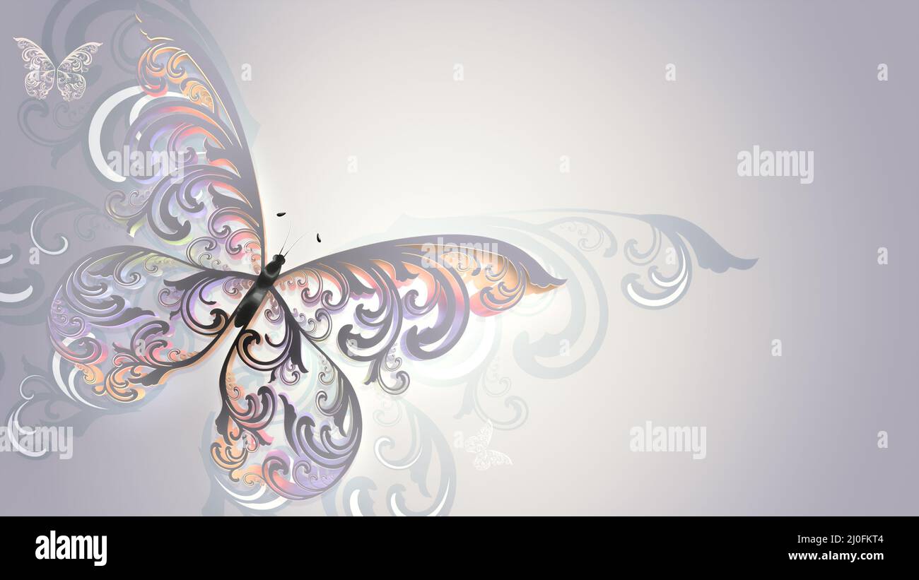 Beautiful multicolored butterfly Stock Photo