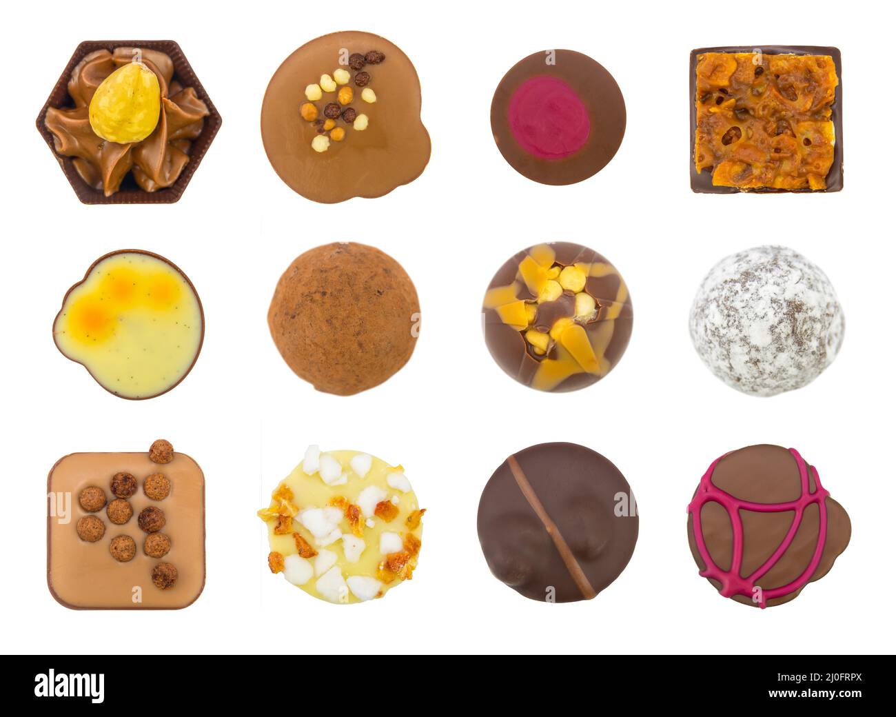 Assortment Of Luxury Chocolates Stock Photo