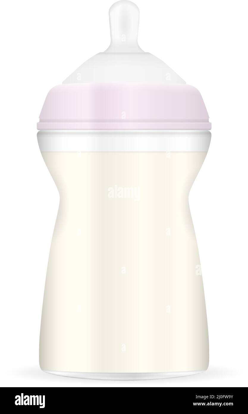 Feeding bottle milk on Stock Vector Images - Alamy