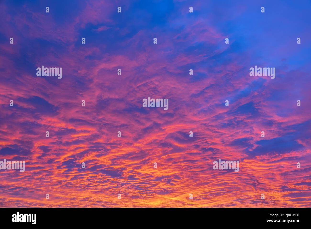 Amazing Colorful Sunset Background Stock Photo
