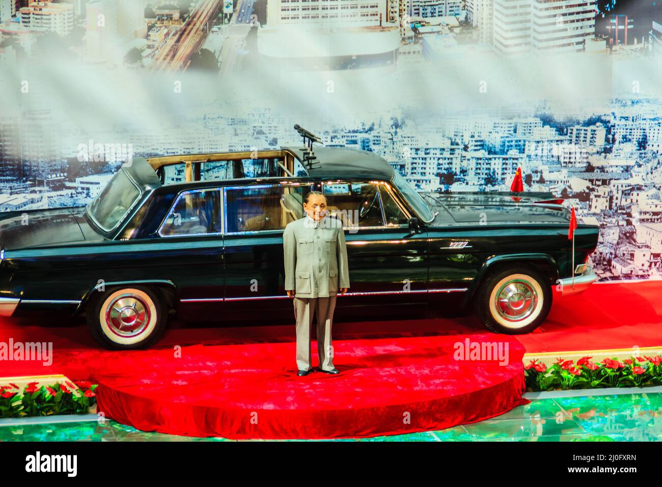 ShenZhen, China - November 15, 2014: Deng Xiaoping wax figure at Shenzhen museum. He was the Chinese revolutionary, statesman an Stock Photo