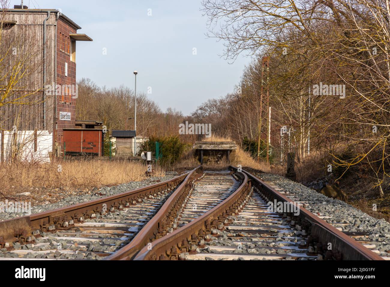 Bahnhof Hüttenrode im Harz Stock Photo - Alamy