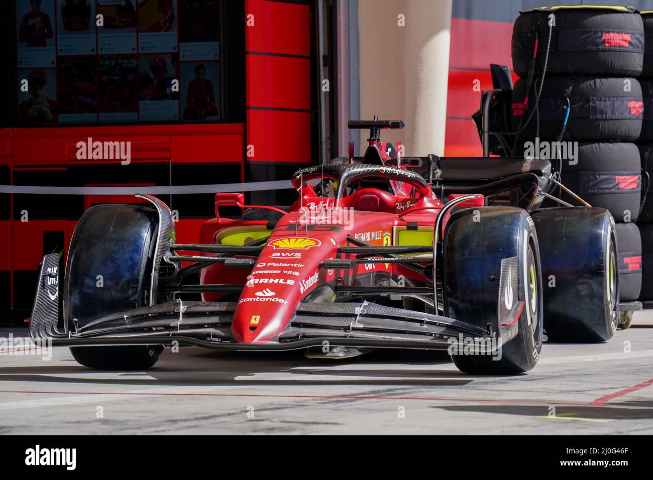 Sakhir, Bahrain. 20th Mar, 2022. LECLERC Charles (mco), Scuderia