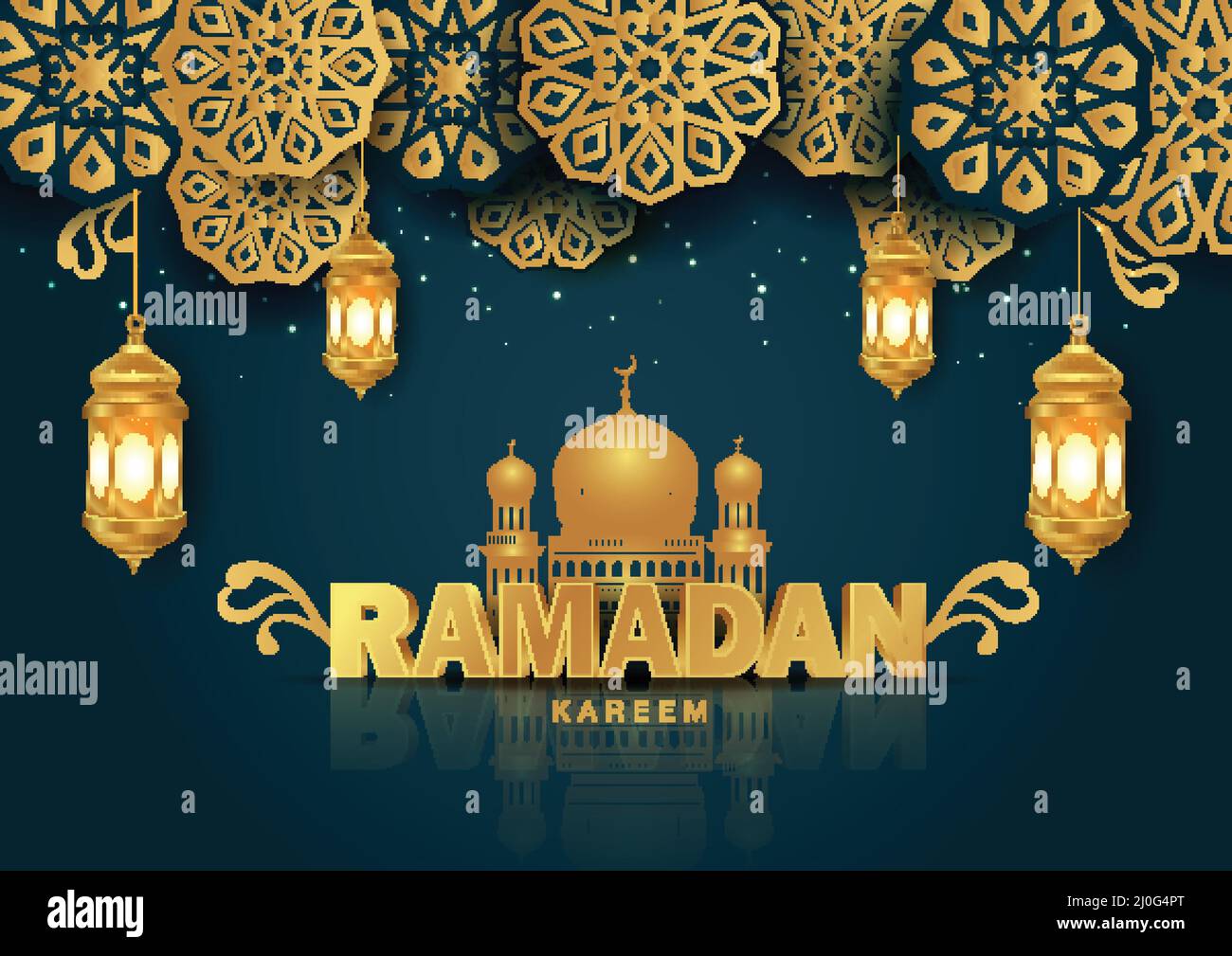 Ramadan Kareem or eid mubarak vector illustration design Islamic ...