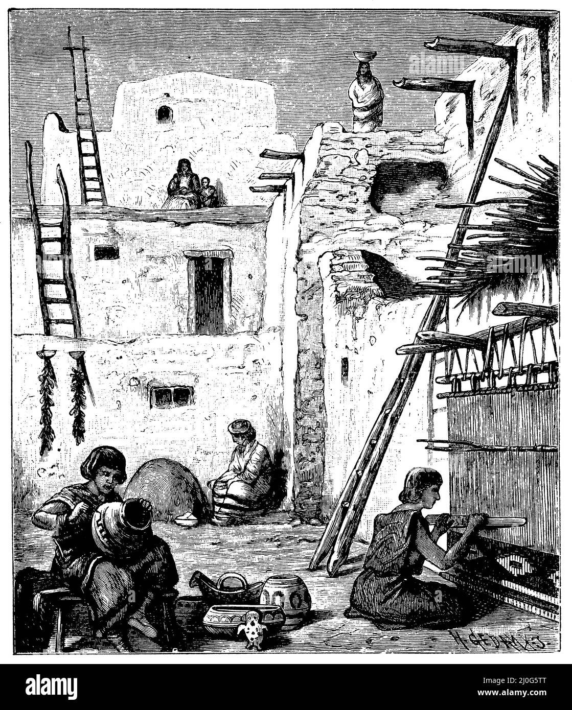 Dwellings, weaving and pottery of the Zuni. (New Mexico., , H. Gedau XA