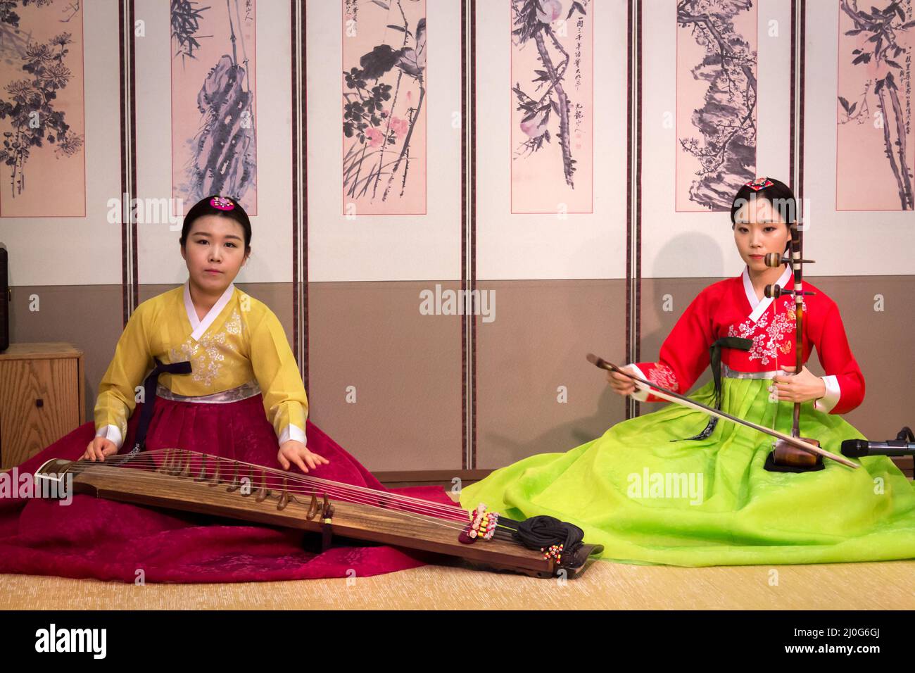Korean traditional instruments hi res stock photography and images