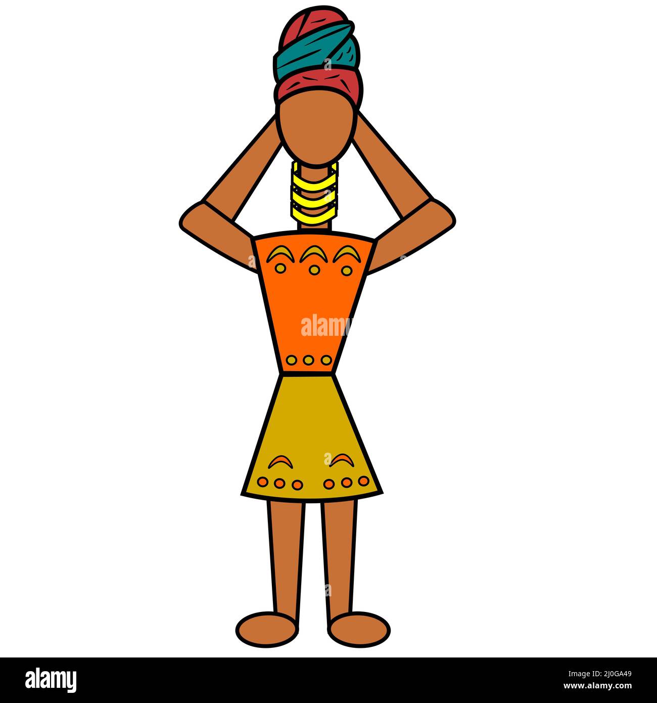 African necklaces Cut Out Stock Images & Pictures - Alamy