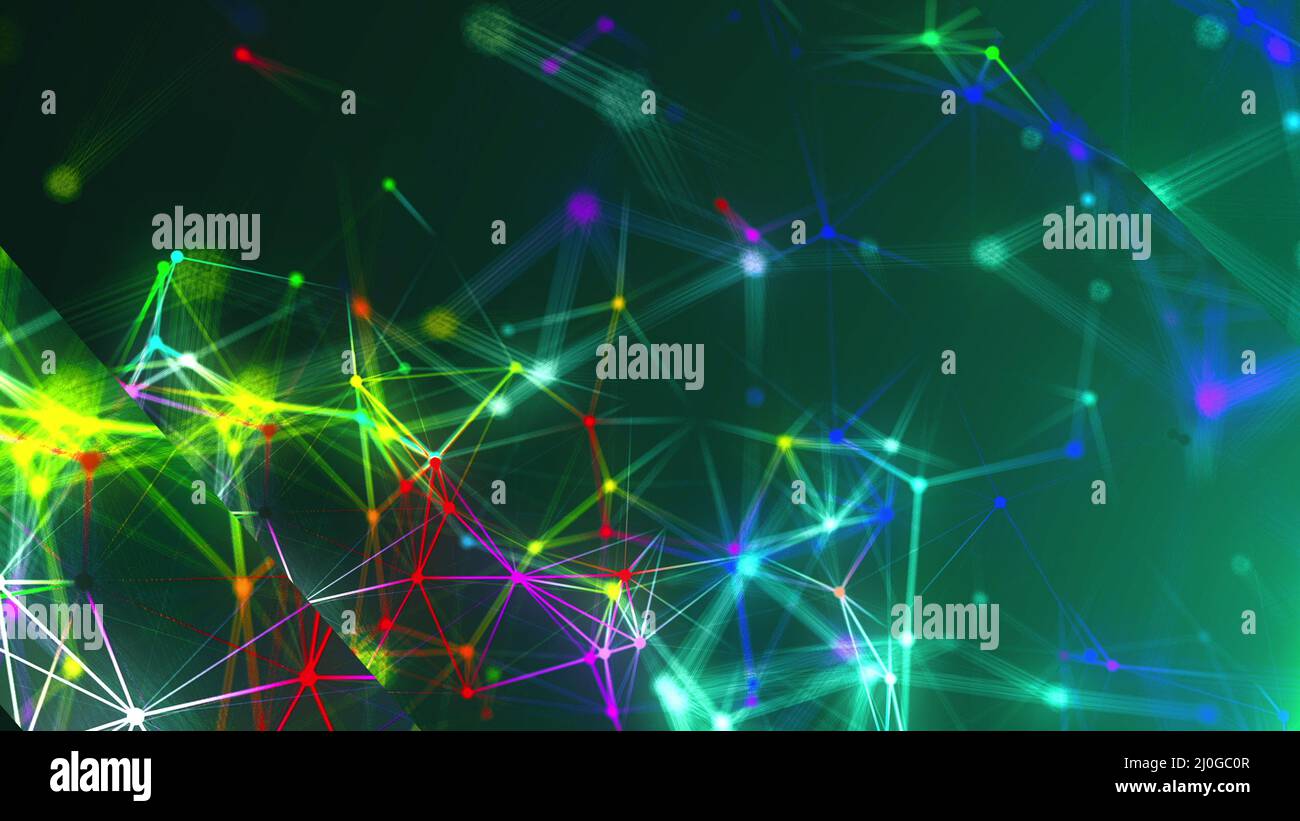 Abstract connection dots. Technology background. Network concept Stock ...