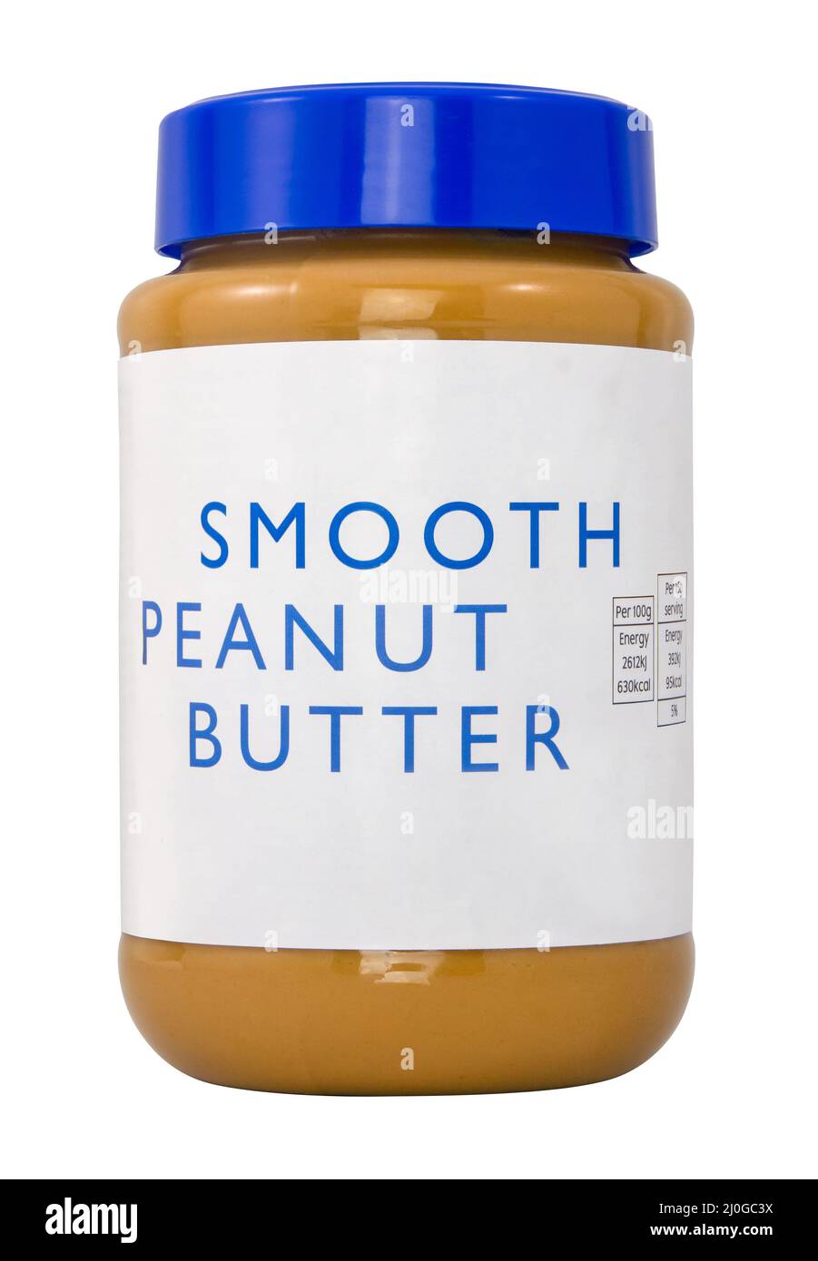 Isolated Jar Of Peanut Butter Stock Photo