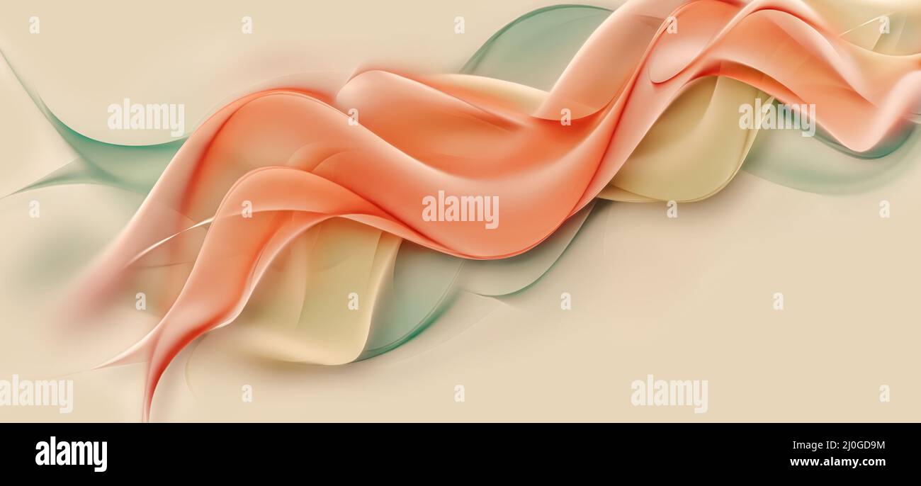 Abstract light background flowing waves Stock Photo - Alamy