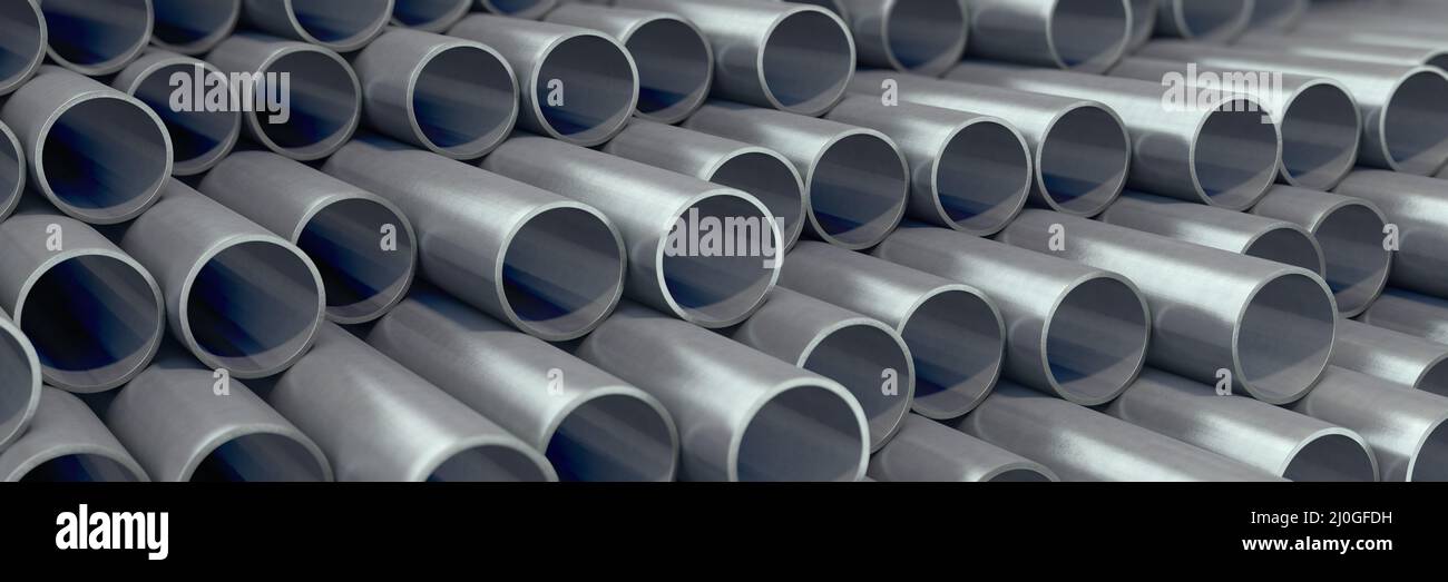 Many metal pipes Stock Photo Alamy