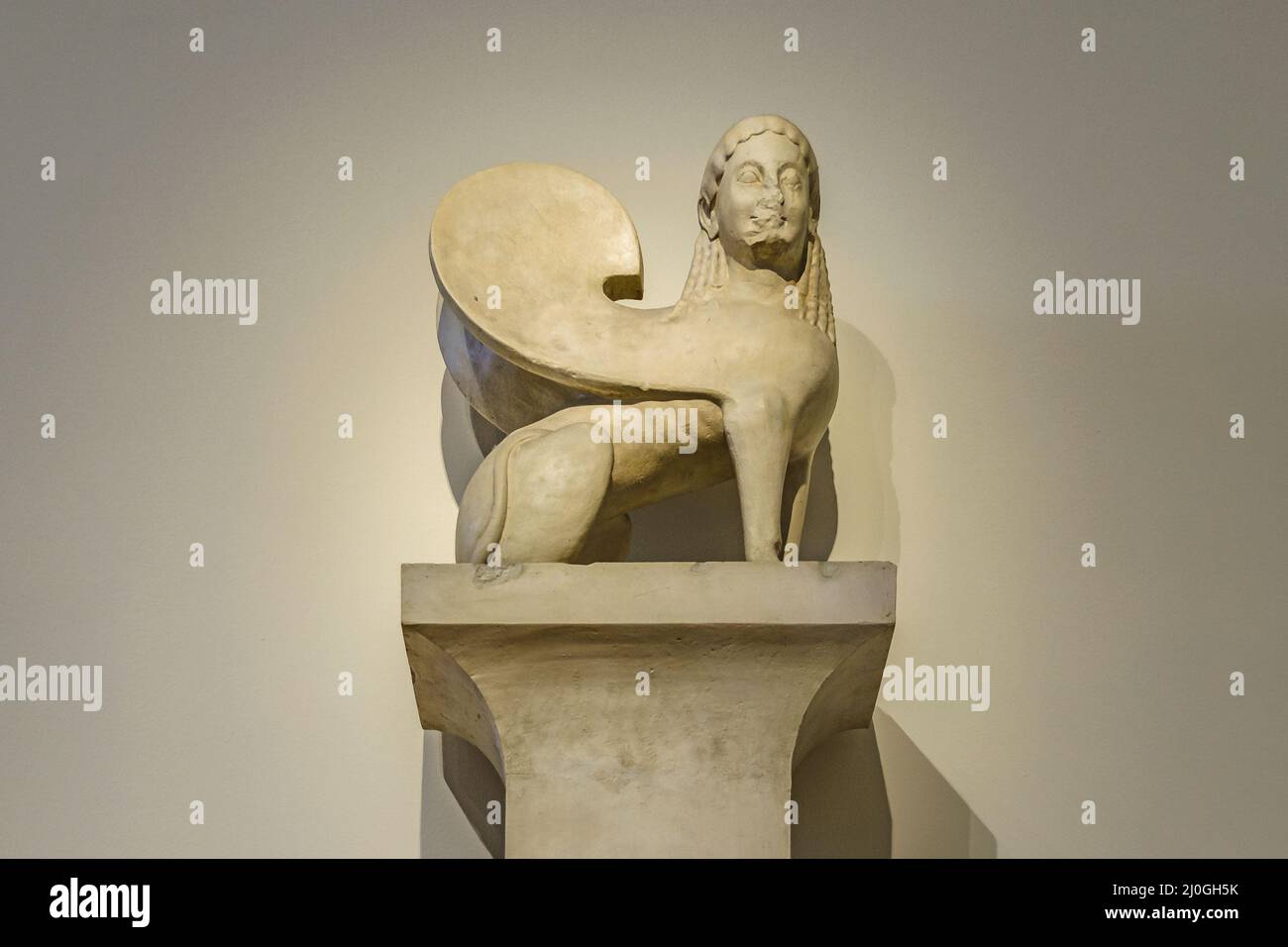 Effigy at Archaeological Museum of Athens Stock Photo