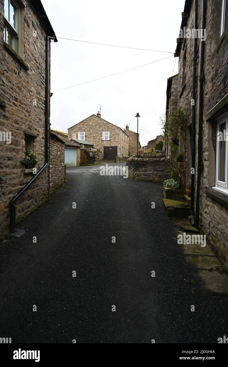 farm cottage, Gayle, Yorkshire dales Natanal park, England Stock Photo