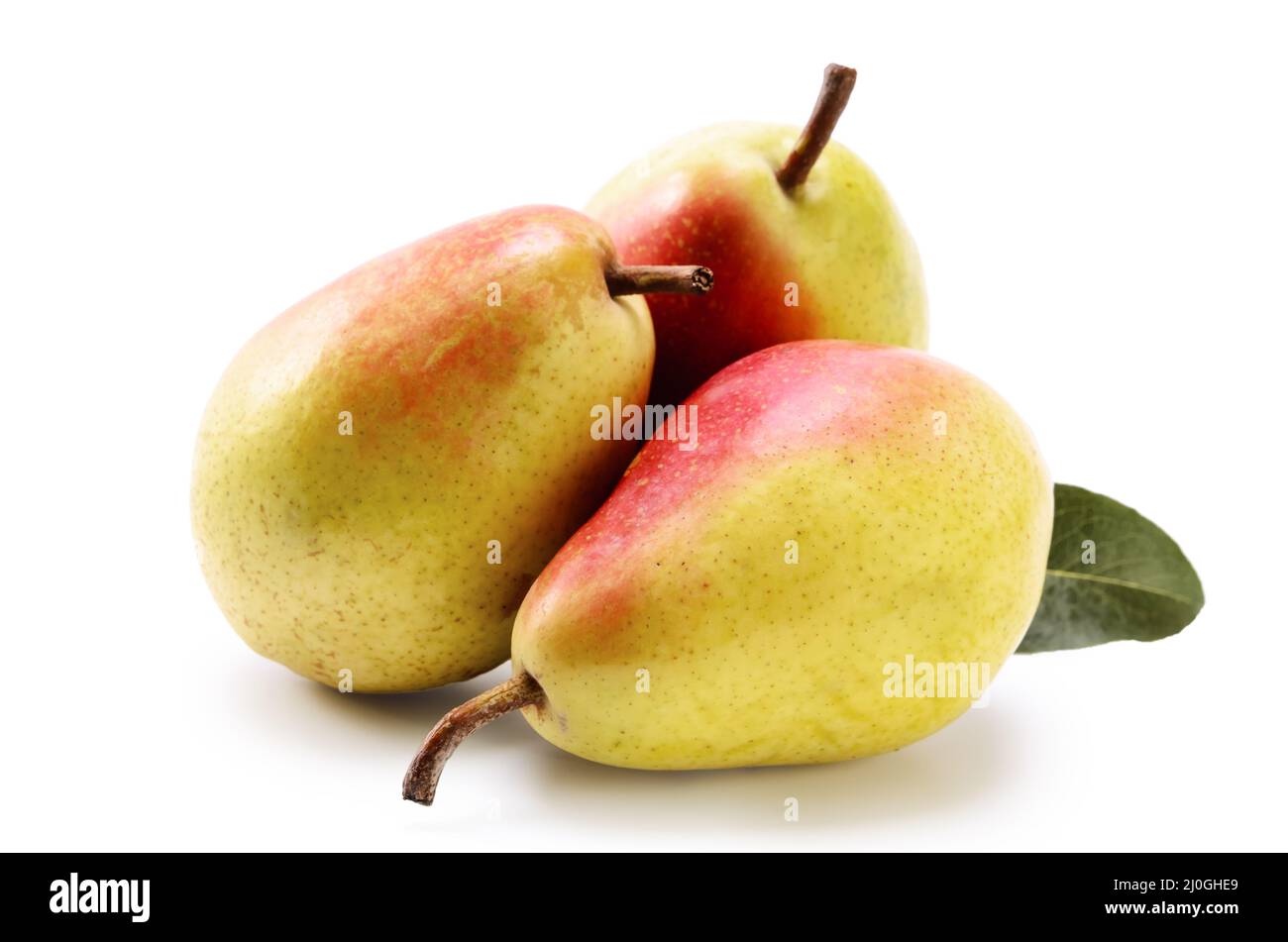 Sliced juicy red pear Cut Out Stock Images & Pictures - Alamy