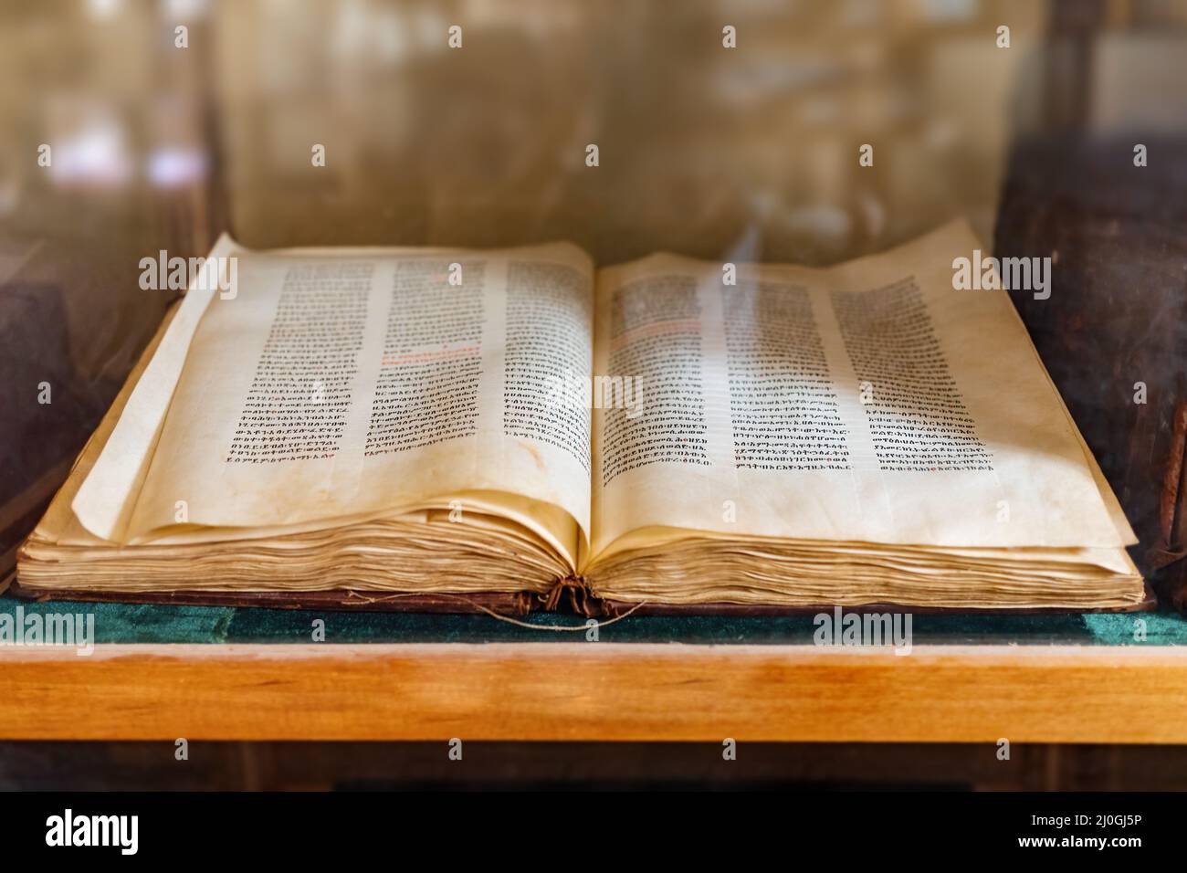 Holy Bible in Amharic language, Stock Photo