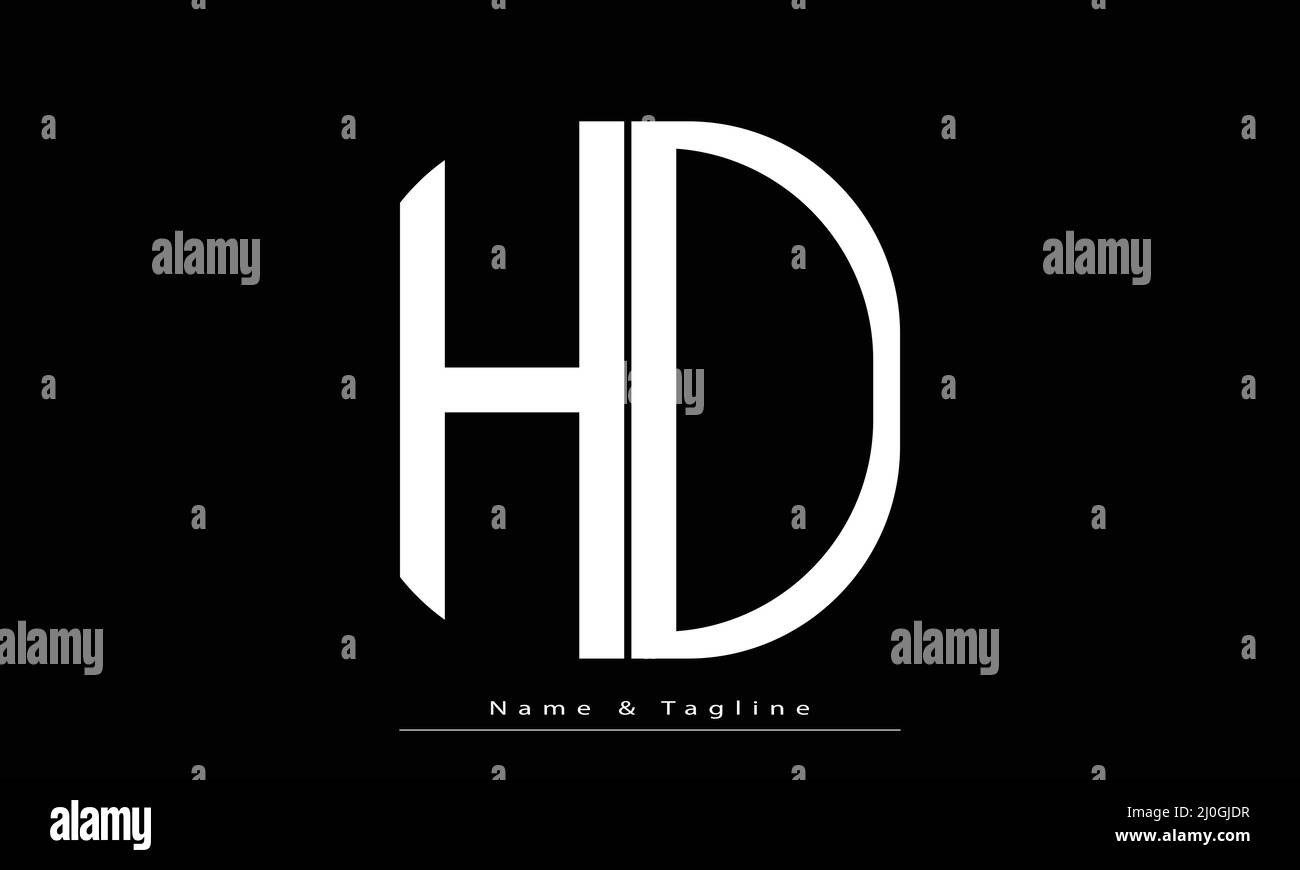 Hd letter Stock Vector Images - Alamy