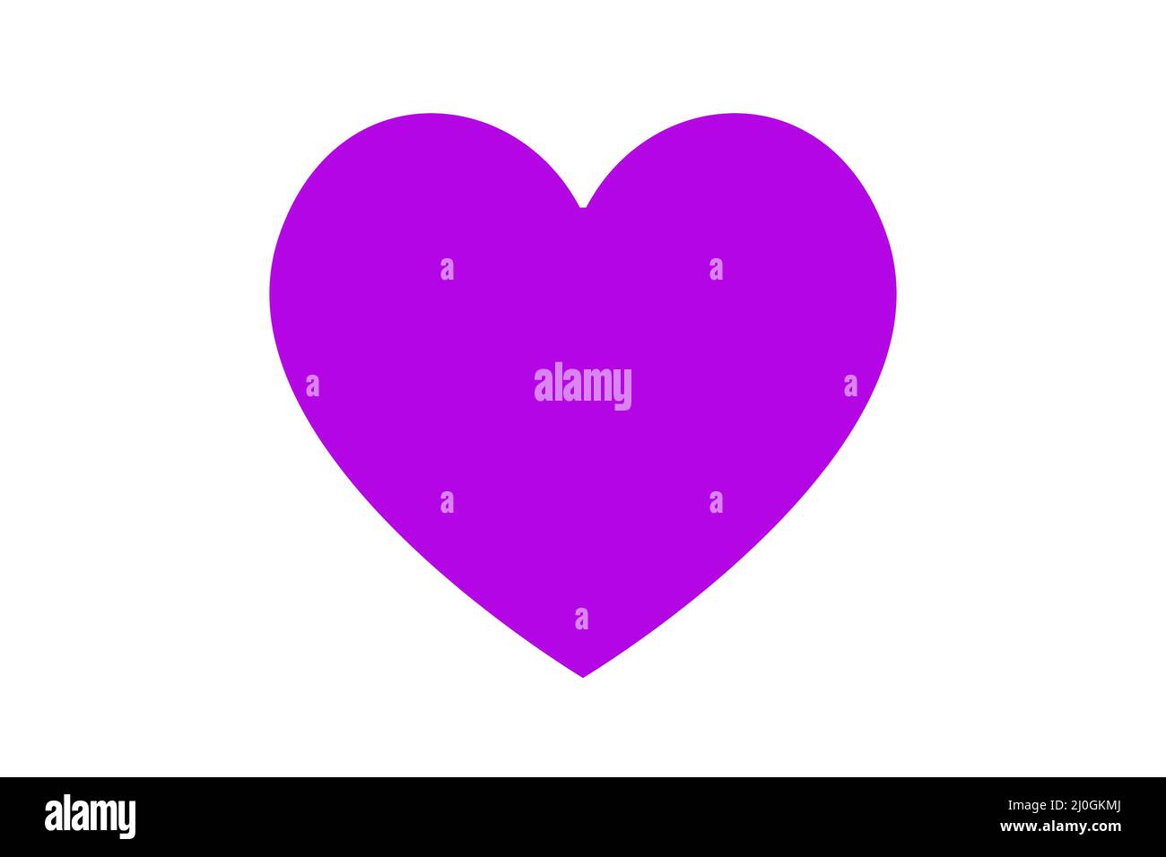 Violet heart icon flat design Stock Photo