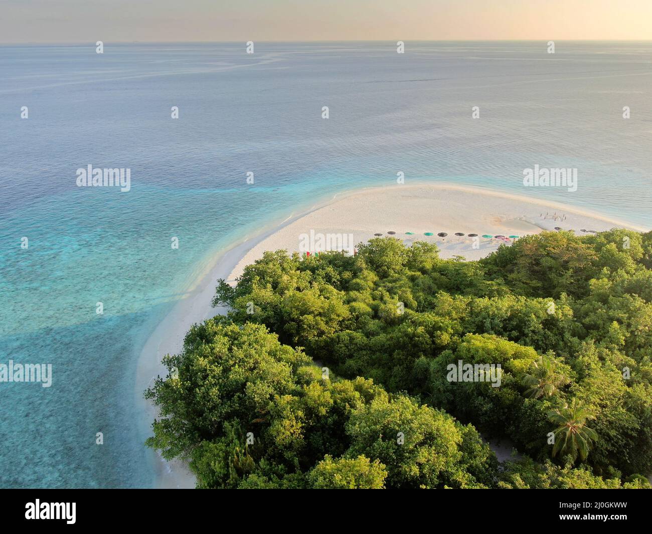 Tropical paradise atoll Ukulhas island aerial view Stock Photo - Alamy