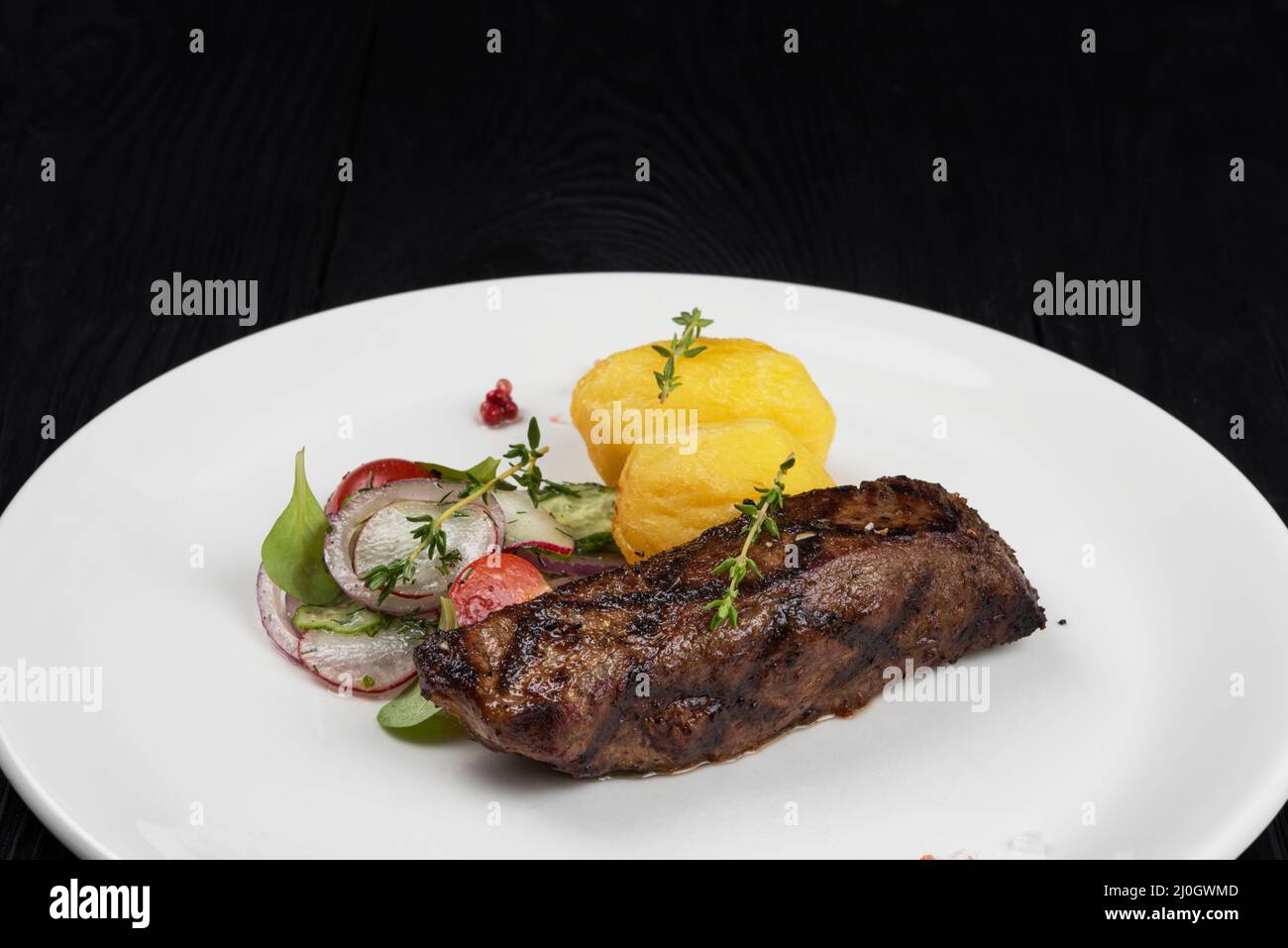 Grilled beef skirt steak Stock Photo Alamy