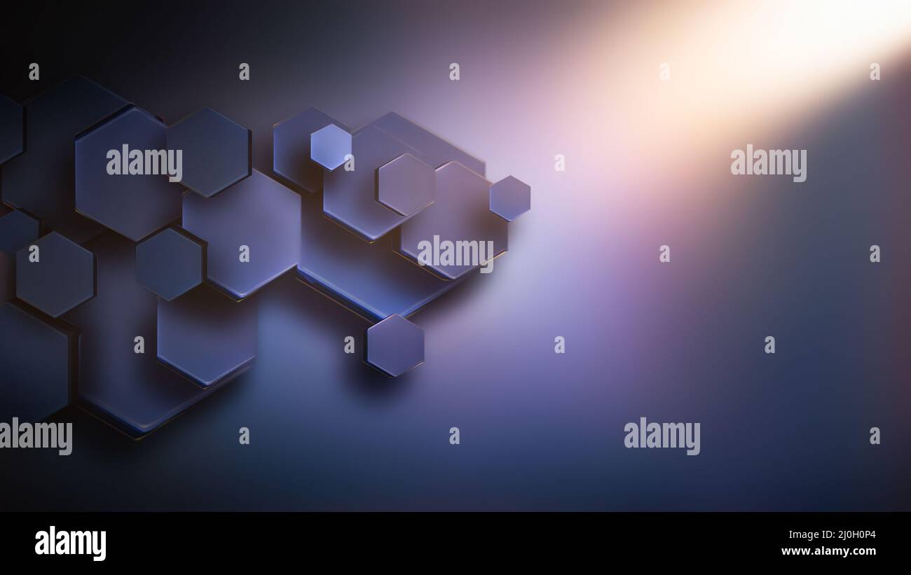 Abstract business background with hexagons Stock Photo - Alamy