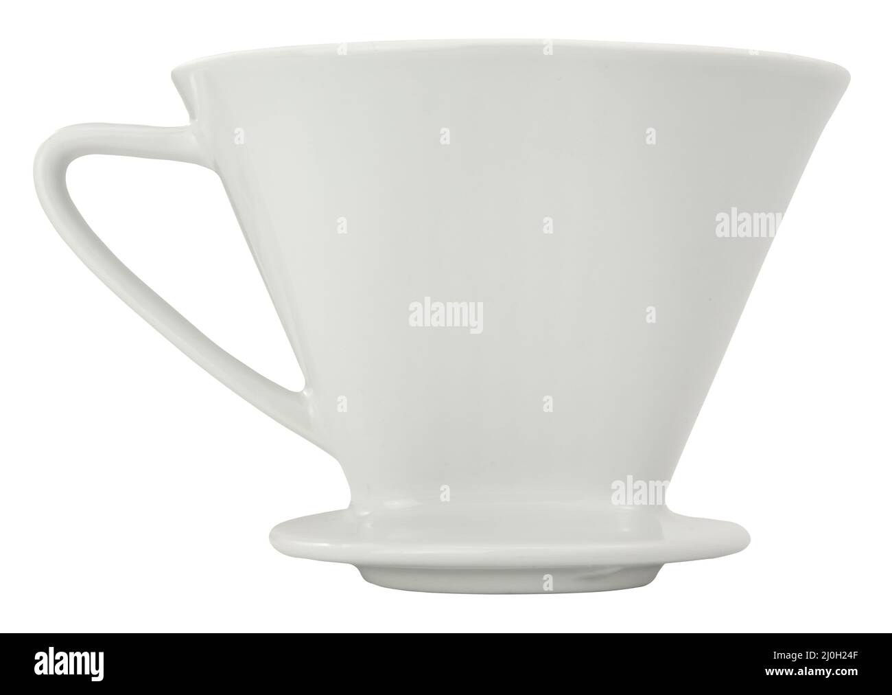 Isolated Filter Coffee Dripper Or Cone Stock Photo