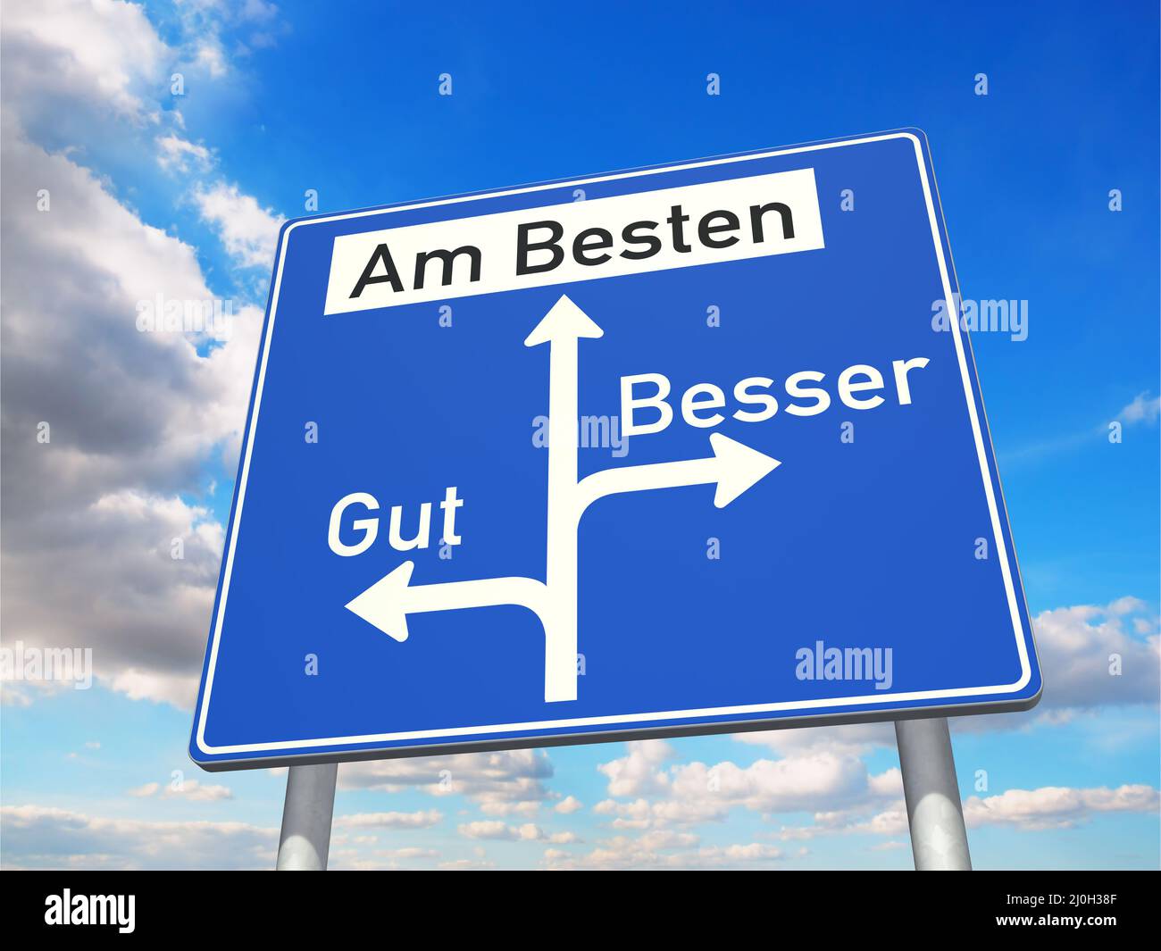 Good, better or the best (in German Stock Photo - Alamy
