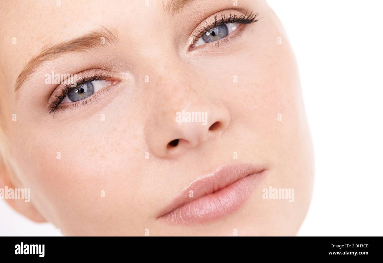 Flawless complexion. Cropped shot of a beautiful young womans face. Stock Photo