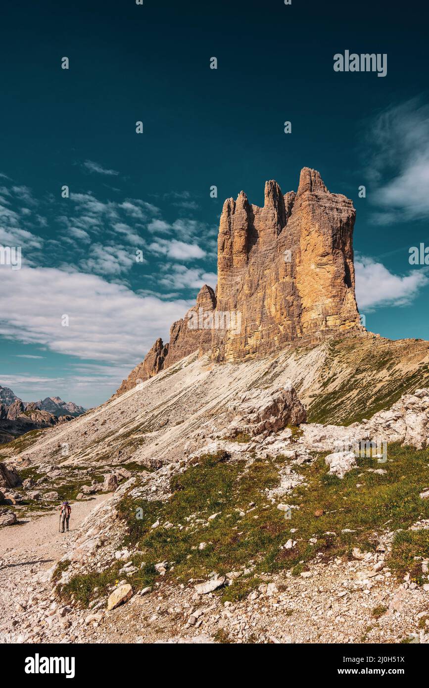 View of the south walls of the Three Peaks Stock Photo - Alamy