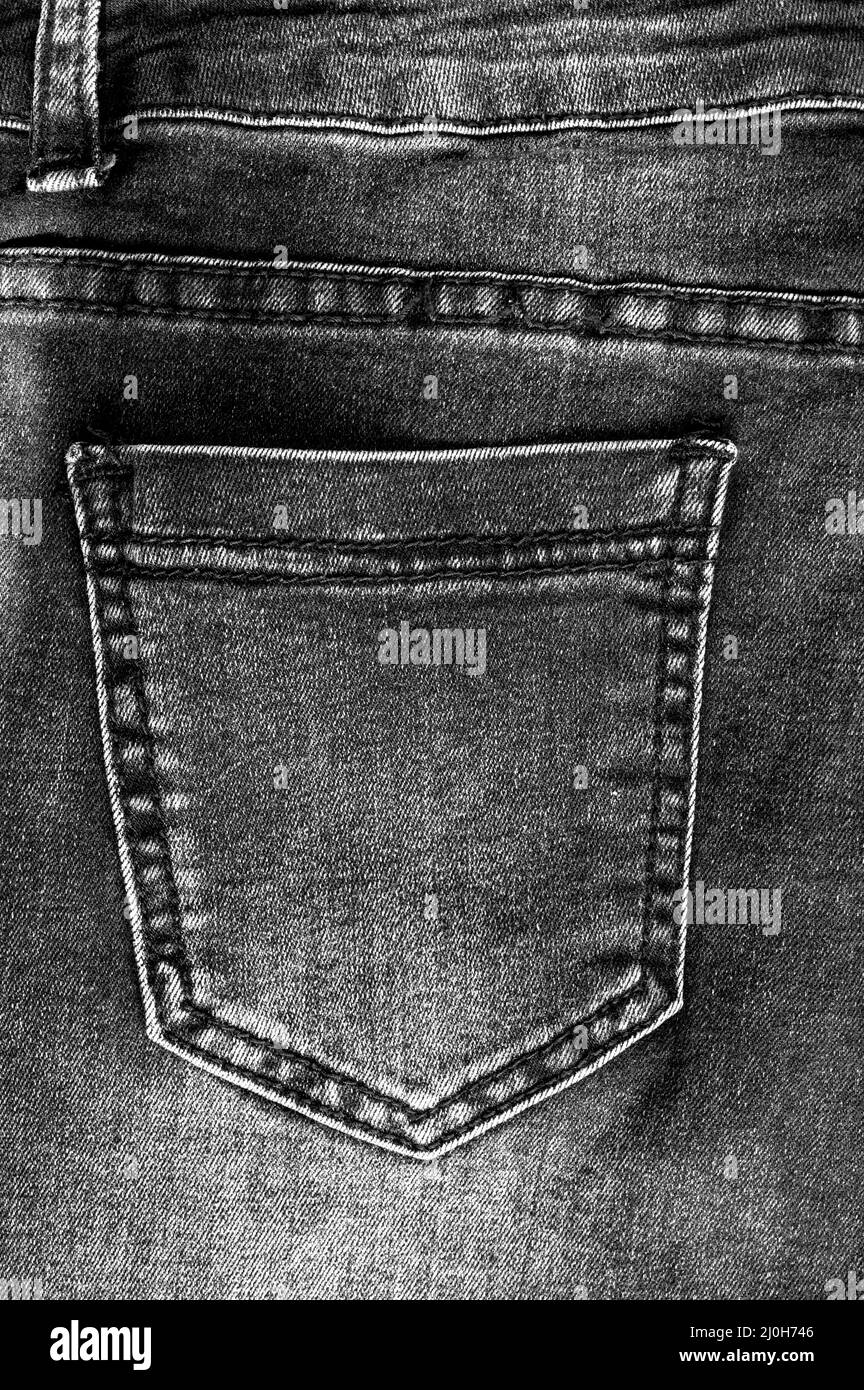 Jeans pocket Black and White Stock Photos & Images - Alamy