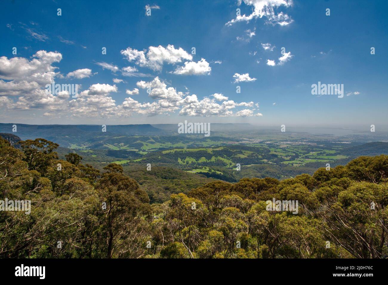 Beautiful view from Jamberoo Lookout in Australia Stock Photo