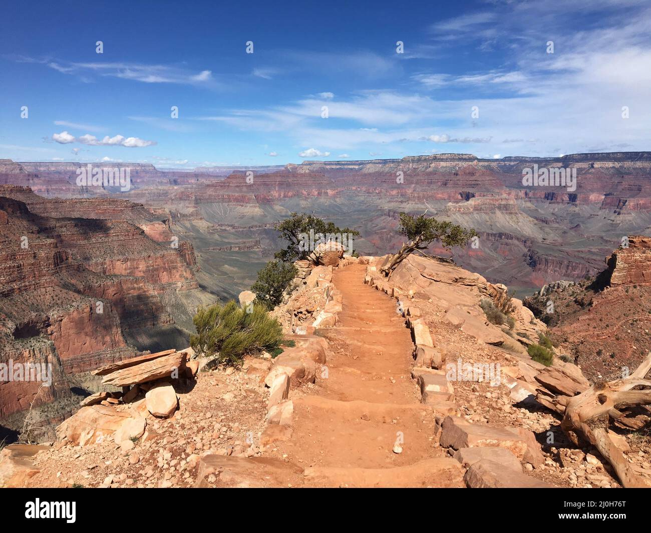 Beautiful view of Ooh Aah Point Grand Canyon in Arizona Stock Photo