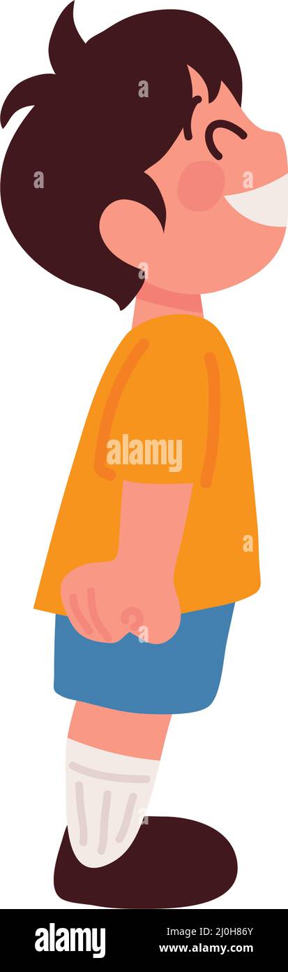 happy little boy Stock Vector Image & Art - Alamy