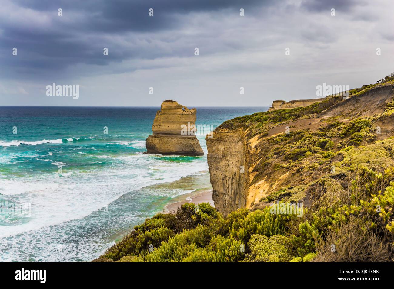 The coastal cliffs Stock Photo