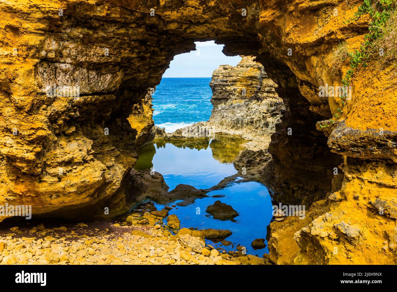 The bays, rocks and arches Stock Photo