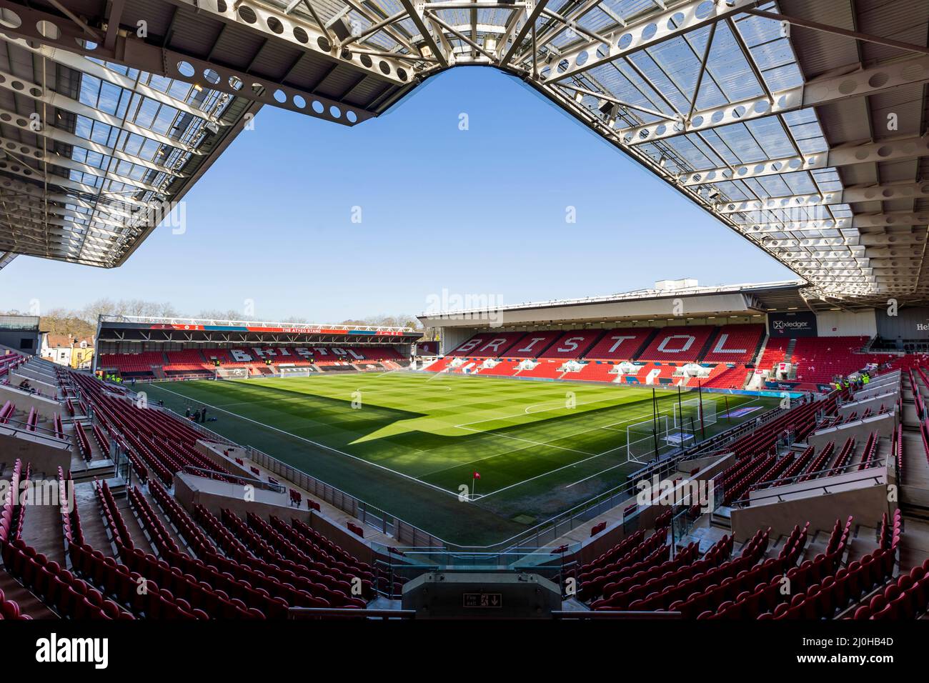 General View of Ashton Gate before the Sky Bet Championship match at Ashton  Gate, Bristol. Picture date: Saturday March 19, 2022 Stock Photo - Alamy