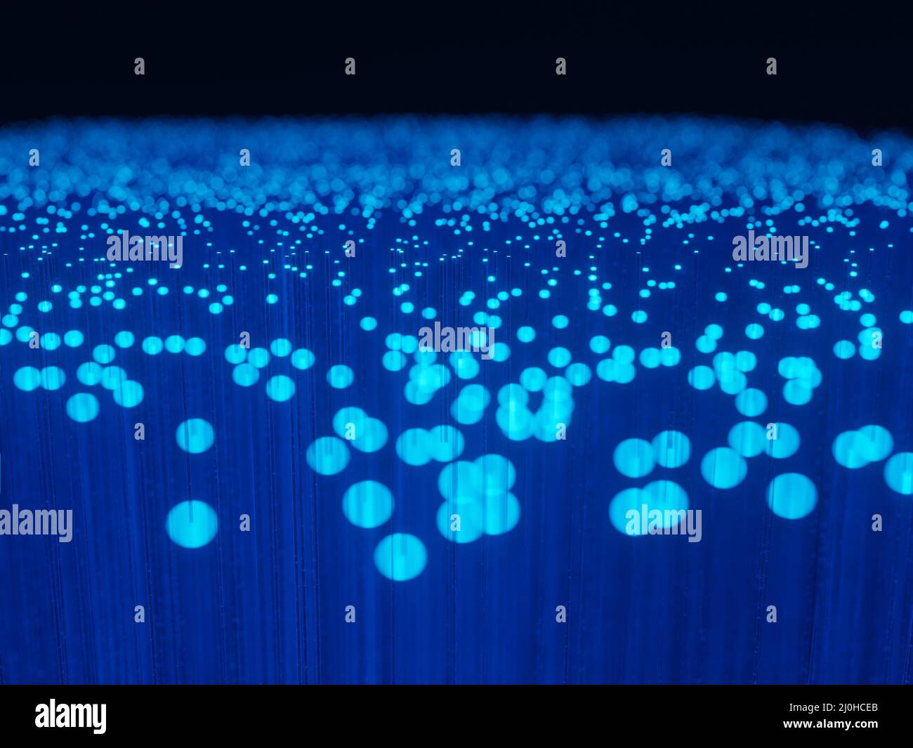 Fibre optic close up Stock Photo