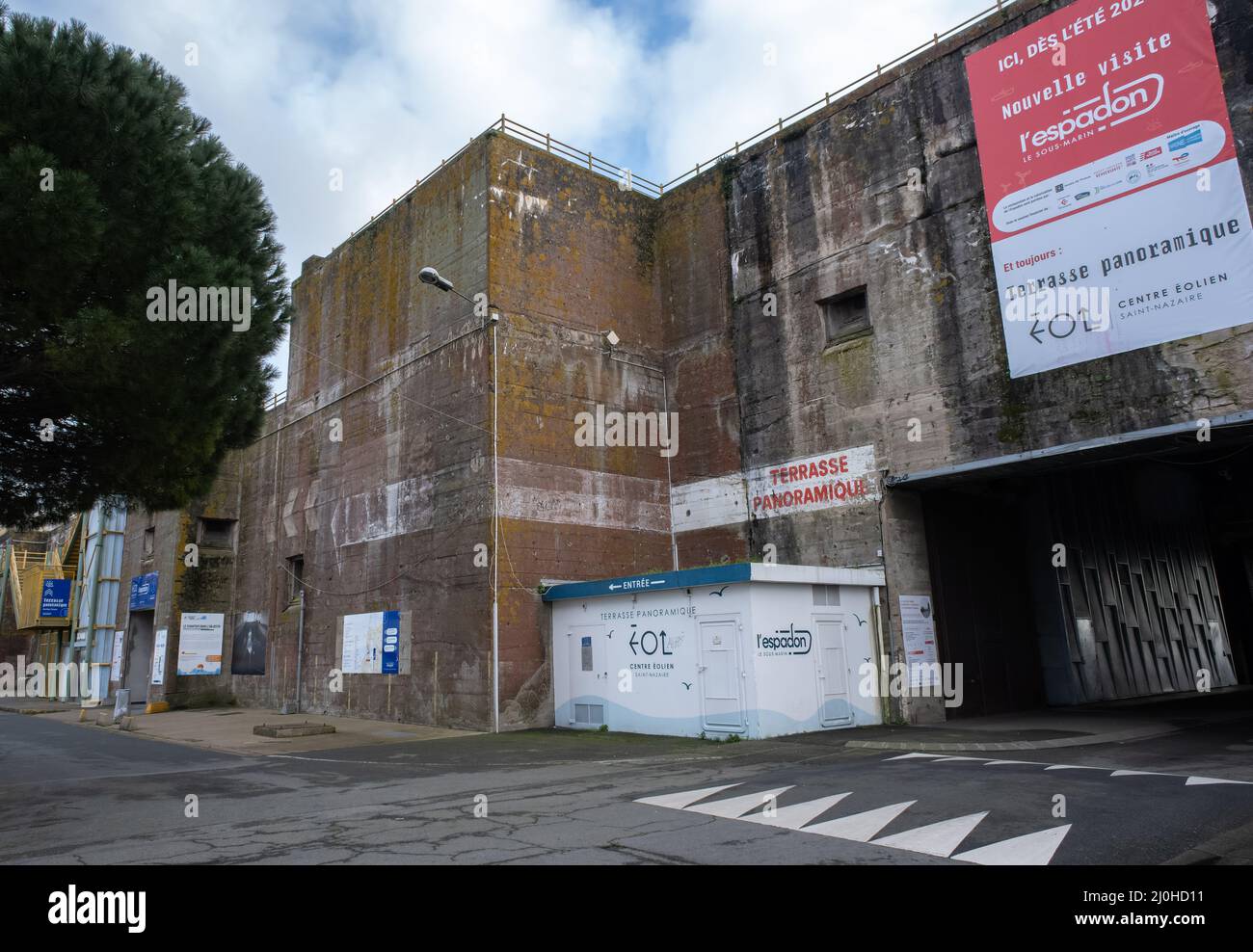 Saint Nazaire, France March 2, 2022 German submarine base in Saint