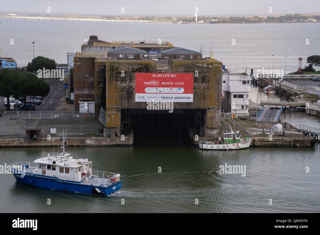 Saint Nazaire, France - March 2, 2022: German submarine base in Saint  Nazaire. It's a fortified U-boot pens built by Germany during the Second  World W Stock Photo - Alamy