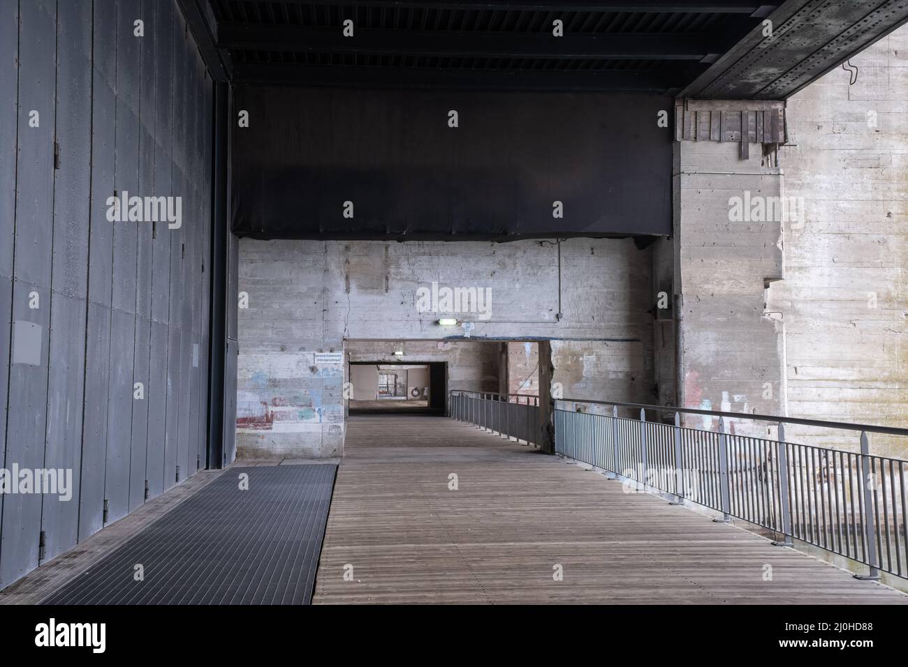 Saint Nazaire, France March 2, 2022 German submarine base in Saint