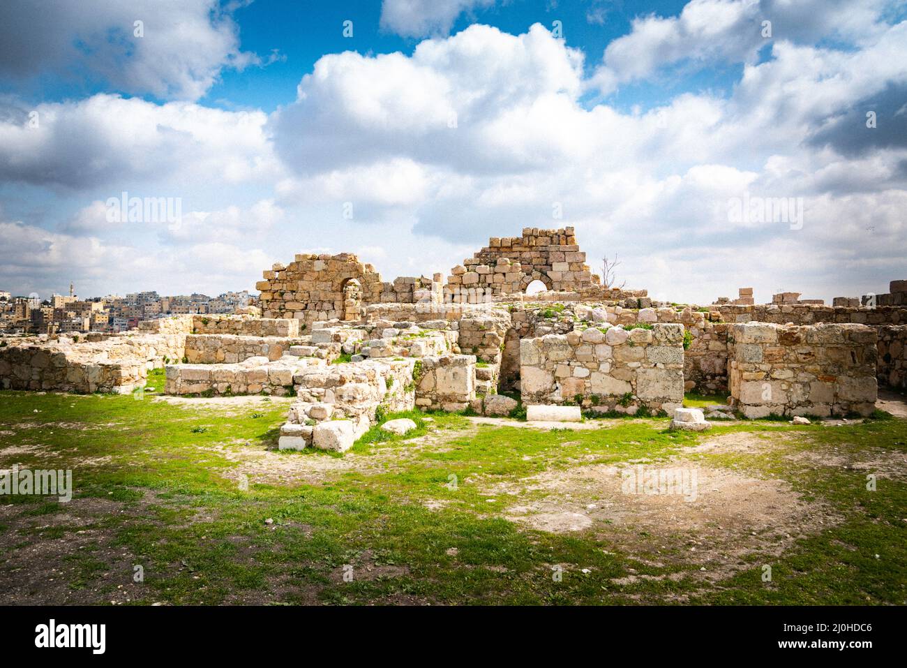 Amman 19032022 Templo de Hércules l templo de Hércules Stock Photo