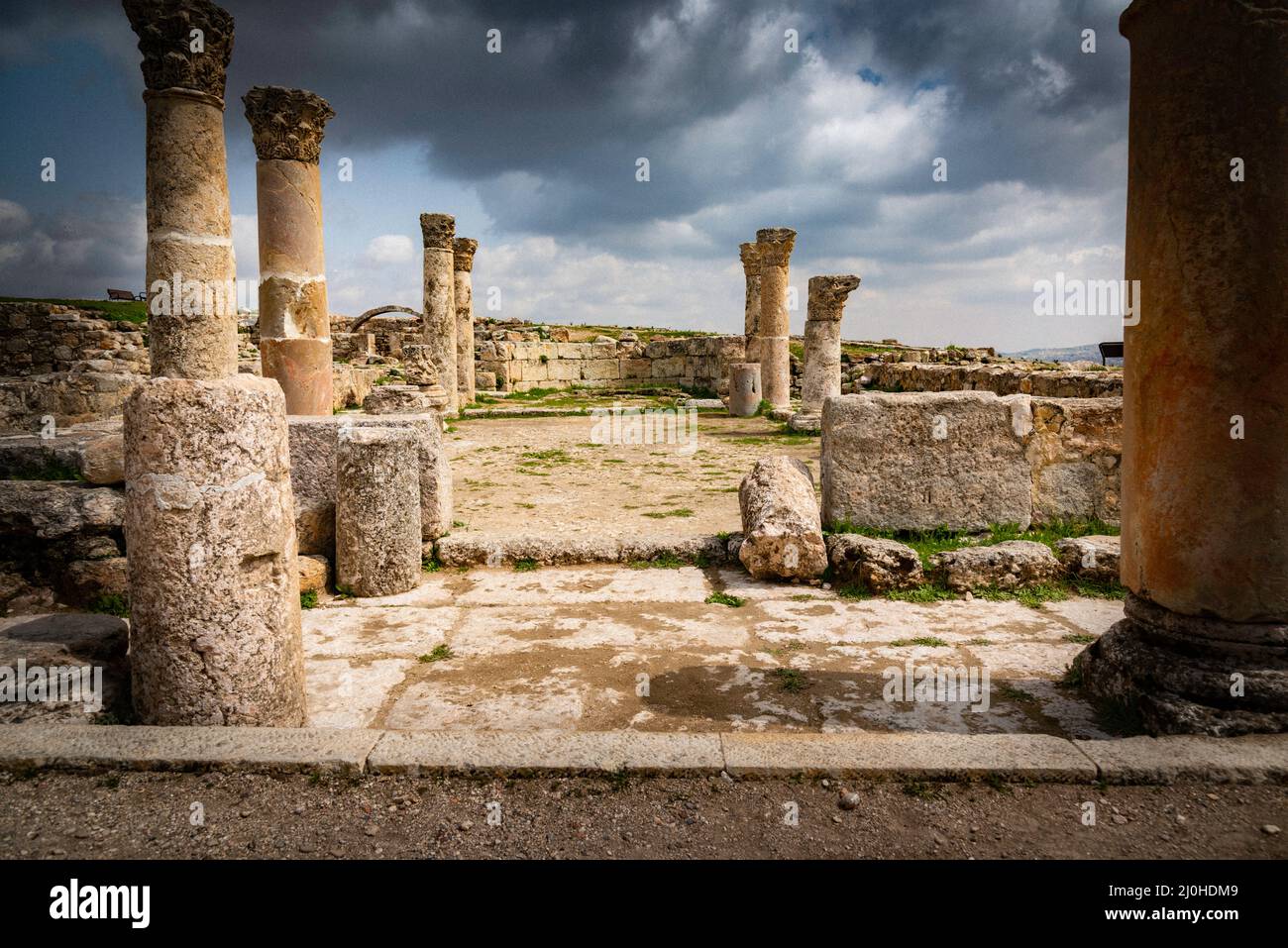 Jerash, un pequeño trozo de Roma en Jordania Stock Photo