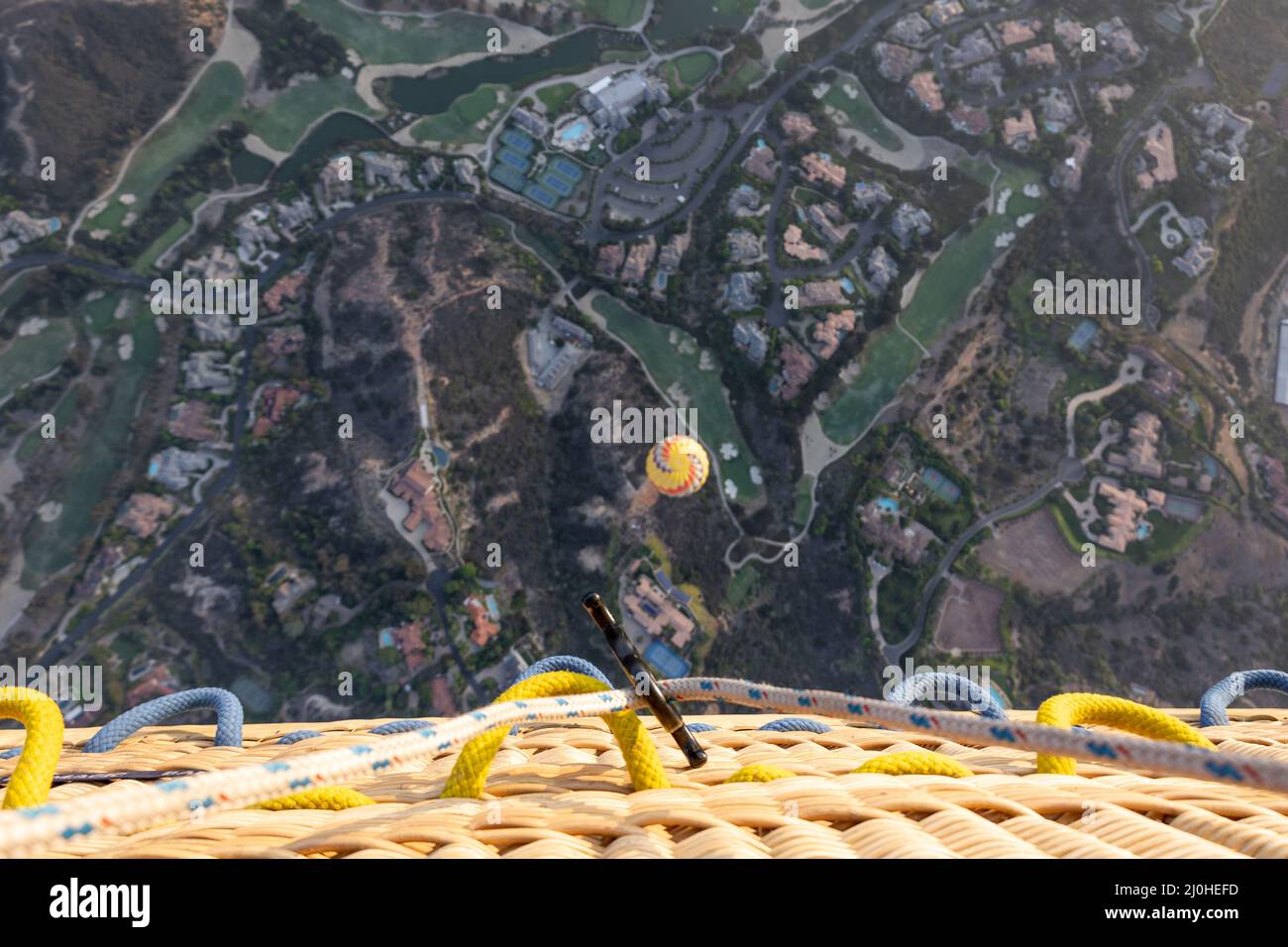Colorful hot air balloons on the sky over San Diego Stock Photo Alamy