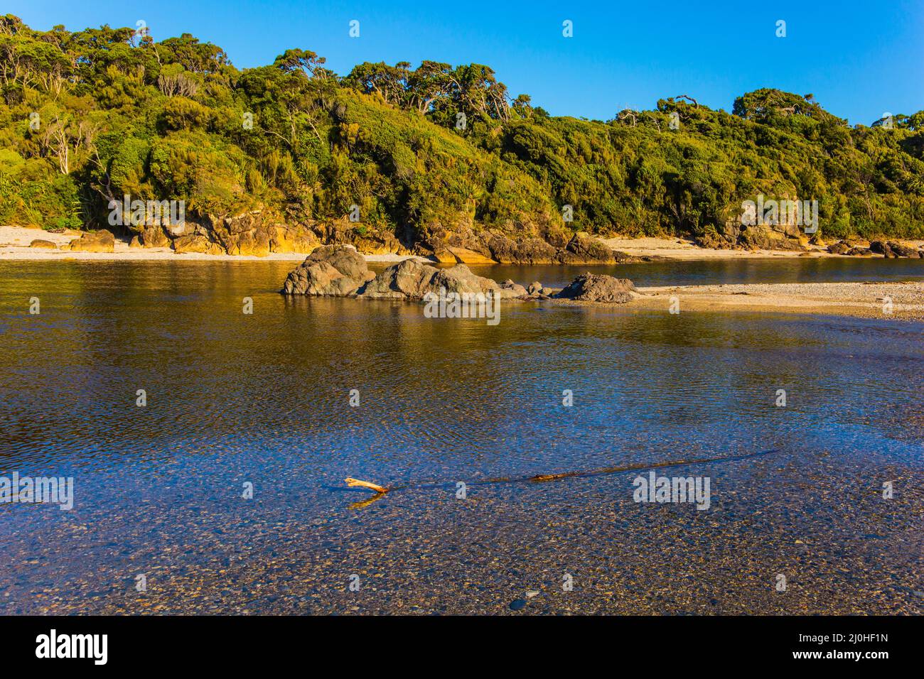 Puddles of ocean water Stock Photo