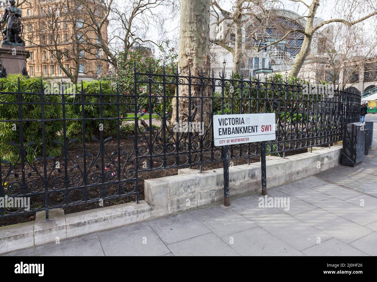 Street sign for Victoria Embankment in London,England,UK Stock Photo ...