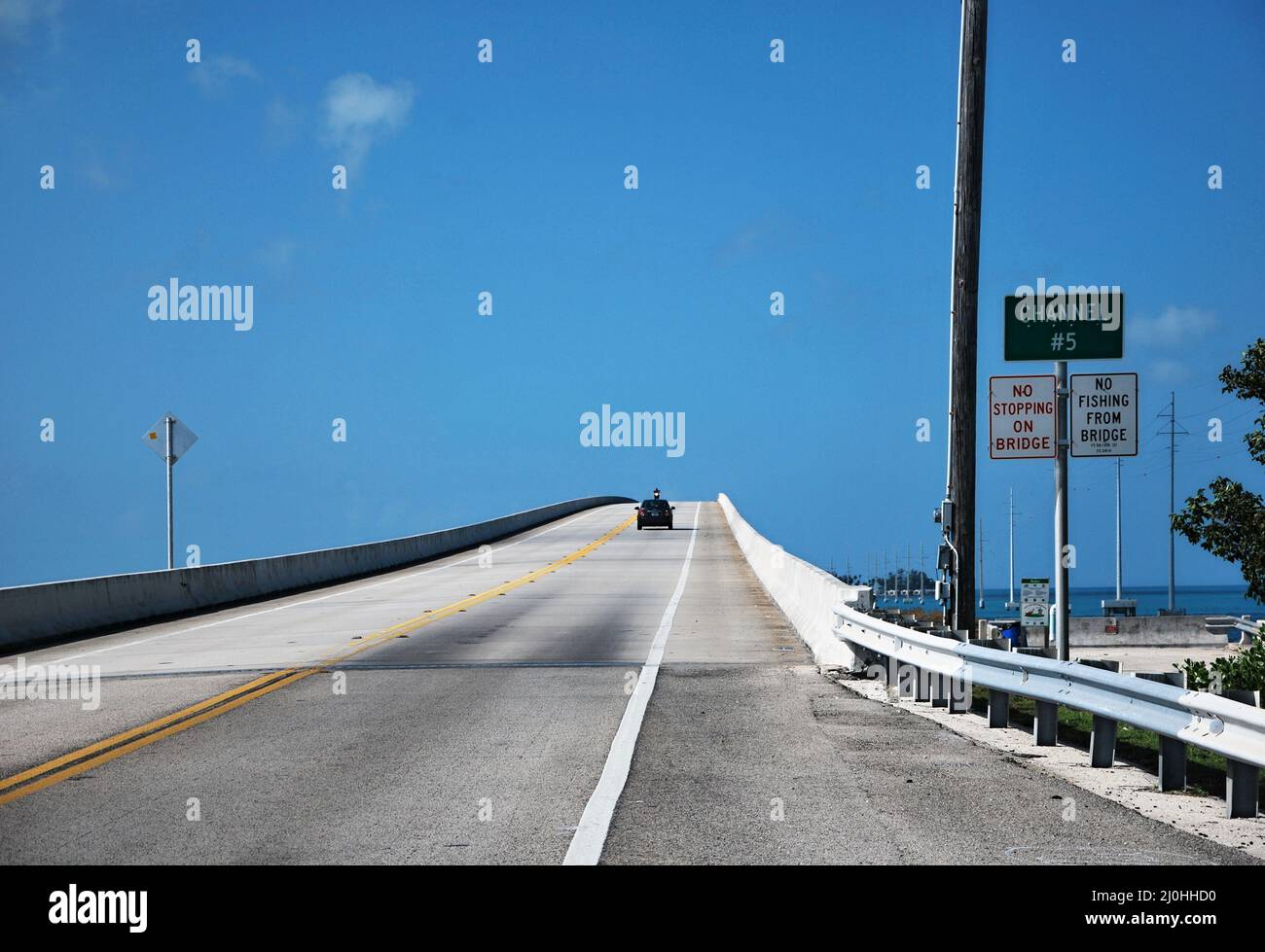 Bridge at the Overseas Highway, Florida Keys Stock Photo
