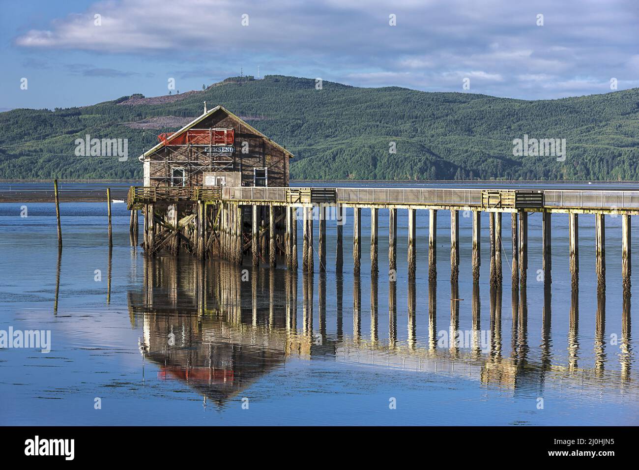 Old pier in Garibaldi, Oregon Stock Photo - Alamy
