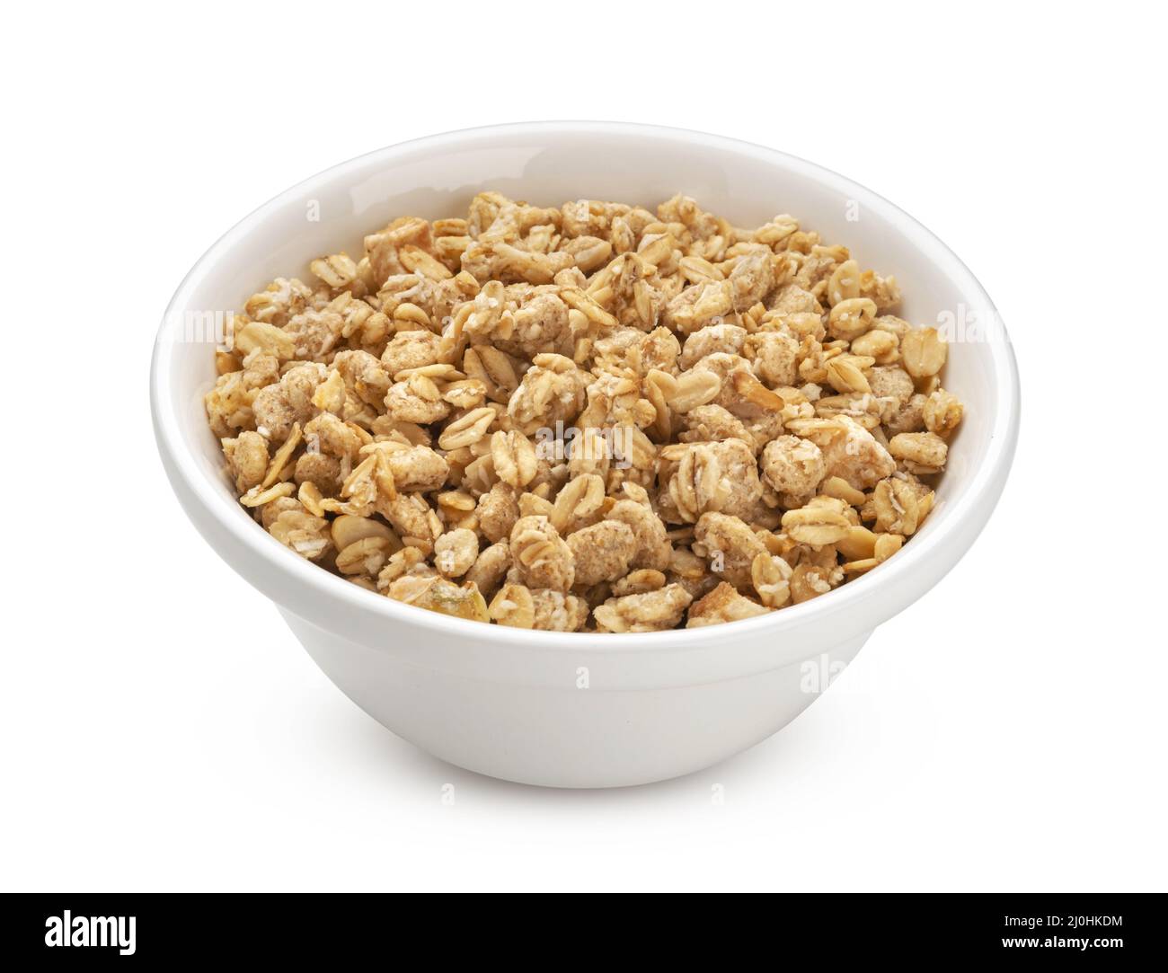Granola, crunchy muesli isolated on white background Stock Photo Alamy