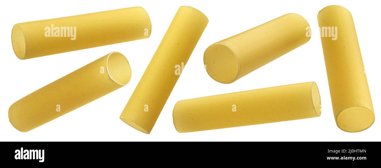 Cannelloni pasta tubes isolated on white background Stock Photo