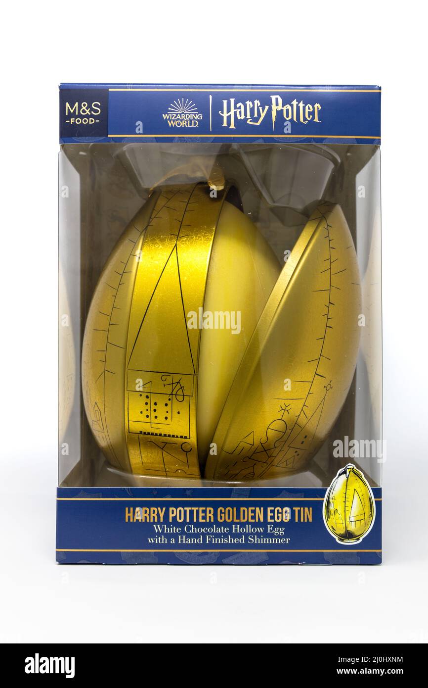 Harry Potter Golden Easter Egg Tin Stock Photo