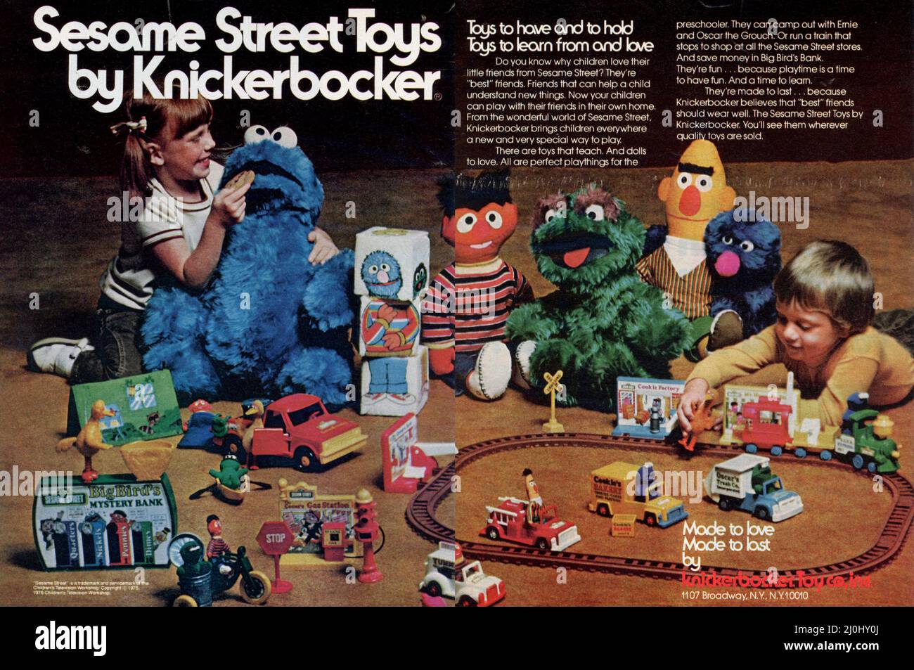 Play with Me Cookie Monster (Vintage Sesame Street, Knickerbocker